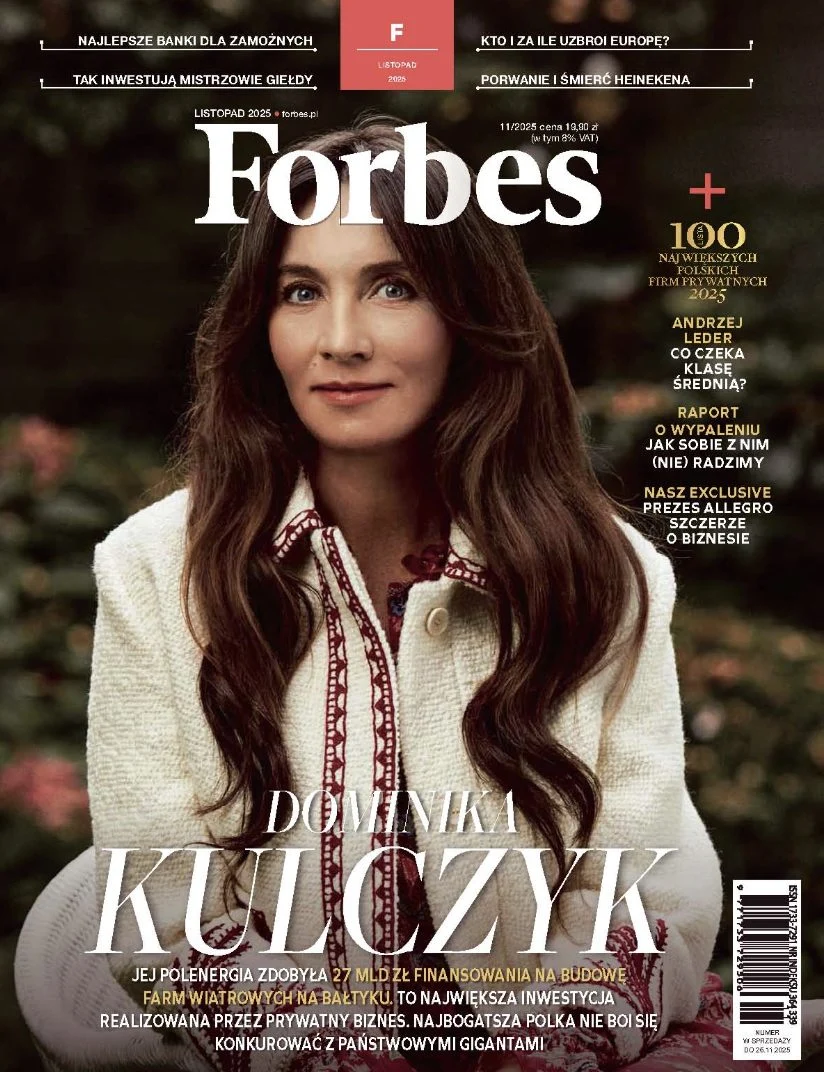 Okładka Forbes, listopad 2025 — Dominika Kulczyk